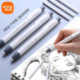 Retractable Pencil Eraser Pen Supplies - ThiGui